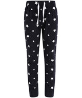 Kids cuffed lounge pants — Navy/White Stars
