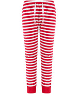 Kids cuffed lounge pants — Red/White Stripes