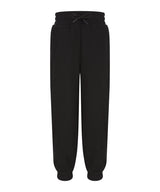Kids sustainable fashion cuffed joggers — Black