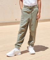 Kids sustainable fashion cuffed joggers — lifestyle