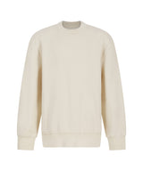 Kids sustainable fashion curved hem sweatshirt — Light Stone