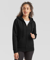 Women's premium 70/30 hooded sweatshirt jacket — lifestyle