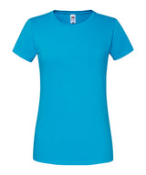 Women's Iconic 195 ringspun premium t-shirt — Azure Blue
