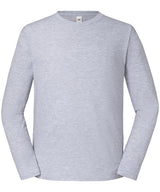 Iconic 195 ringspun premium long sleeve T — Heather Grey*
