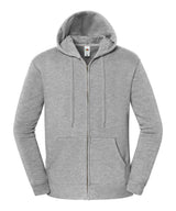 Iconic premium hooded sweat jacket — Athletic Heather*