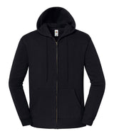 Iconic premium hooded sweat jacket — Black*