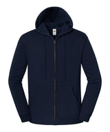 Iconic premium hooded sweat jacket — Deep Navy*