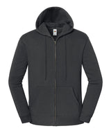Iconic premium hooded sweat jacket — Light Graphite