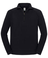 Iconic premium zip-neck sweat — Black*