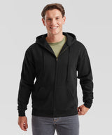 Premium 70/30 hooded sweatshirt jacket — lifestyle