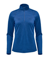 Women’s Milano ¼-zip pullover — Classic Blue Heather