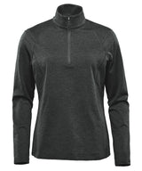 Women’s Treeline ¼-zip fleece — Black Heather