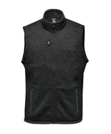 Avalante fleece vest — Black Heather