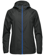 Women’s Pacifica lightweight jacket — Black/Azure