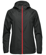 Women’s Pacifica lightweight jacket — Black/Red