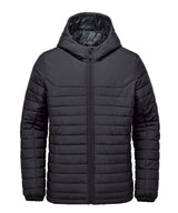 Nautilus quilted hooded jacket — Black