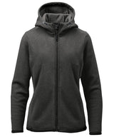 Women’s Medusa fleece hoodie — Charcoal Stripe