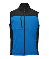 Cascades softshell vest — Azure Blue/Black