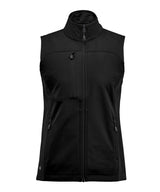 Women’s Cascades softshell vest — Black/Black*