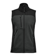 Women’s Cascades softshell vest — Dolphin/Black*
