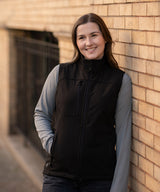 Women’s Cascades softshell vest — lifestyle