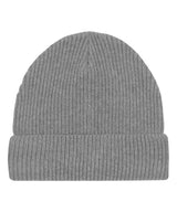 Fisherman beanie in unisex fit (STAU771) — Mid Heather Grey