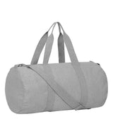 Duffle bag with canvas fabric (STAU892) — Heather Grey