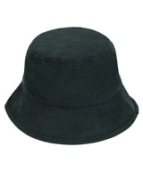 Bucket hat with metal eyelets (STAU893) — Black