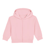 Baby Connector hoodie zip-through sweatshirt (STSB105) — Cotton Pink