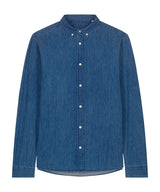 Stanley denim shirt (STWM967) — Mid Wash
