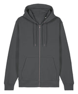 Unisex Cultivator 2.0 iconic zip-thru hoodie sweatshirt (STSU179) — Anthracite*