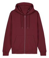 Unisex Cultivator 2.0 iconic zip-thru hoodie sweatshirt (STSU179) — Burgundy*