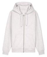 Unisex Cultivator 2.0 iconic zip-thru hoodie sweatshirt (STSU179) — Cool Heather Grey