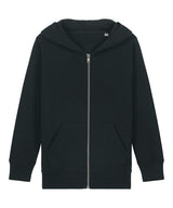 Kids Mini Cultivator 2.0 iconic zip-thru hoodie sweatshirt (STSK182) — Black