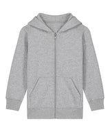 Kids Mini Cultivator 2.0 iconic zip-thru hoodie sweatshirt (STSK182) — Heather Grey