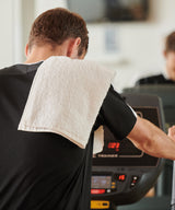 Luxury range gym towel — lifestyle