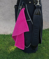 Luxury range golf towel — lifestyle