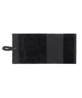 Deluxe velour golf towel — Black