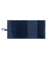 Deluxe velour golf towel — Navy