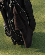 Printable border golf towel — lifestyle