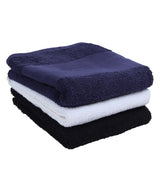 Printable border hand towel — lifestyle