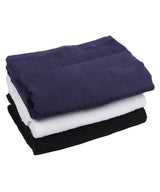 Printable border bath towel — lifestyle