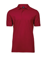 Luxury stretch polo (1405) — Deep Red
