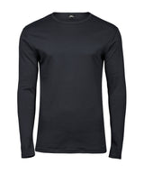 Long sleeve interlock tee (530) — Dark Grey