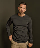 Long sleeve interlock tee (530) — lifestyle