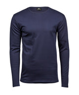 Long sleeve interlock tee (530) — Navy