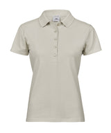 Women’s luxury stretch polo (145) — Cement