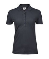 Women’s luxury stretch polo (145) — Dark Grey