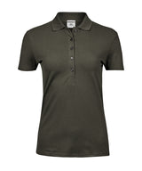 Women’s luxury stretch polo (145) — Deep Green