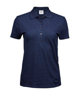 Women’s luxury stretch polo (145) — Denim